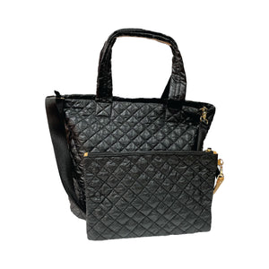 Lily Jet Black Quilted Bag